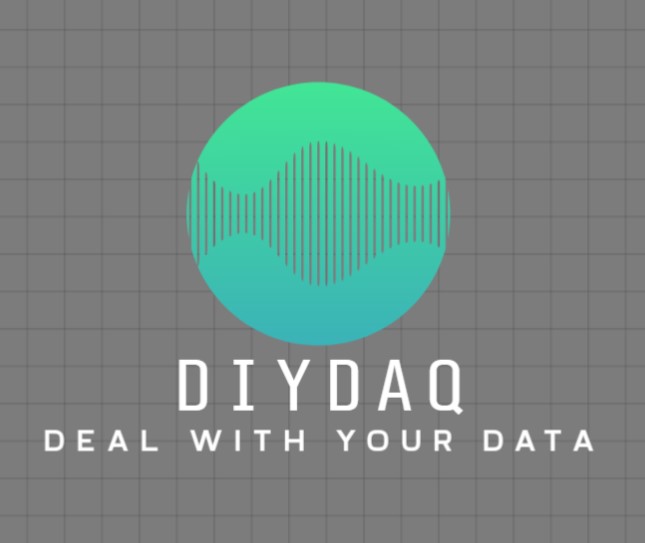 Logo with title DIYDAQ and subtitle deal with your data